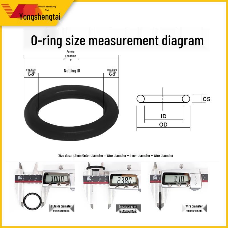 Набор уплотнительных колец O-ring из нитрильной резины премиум-класса, диаметр проволоки 1 мм, наружный диаметр 3-35 мм, водонепроницаемые уплотнительные кольца