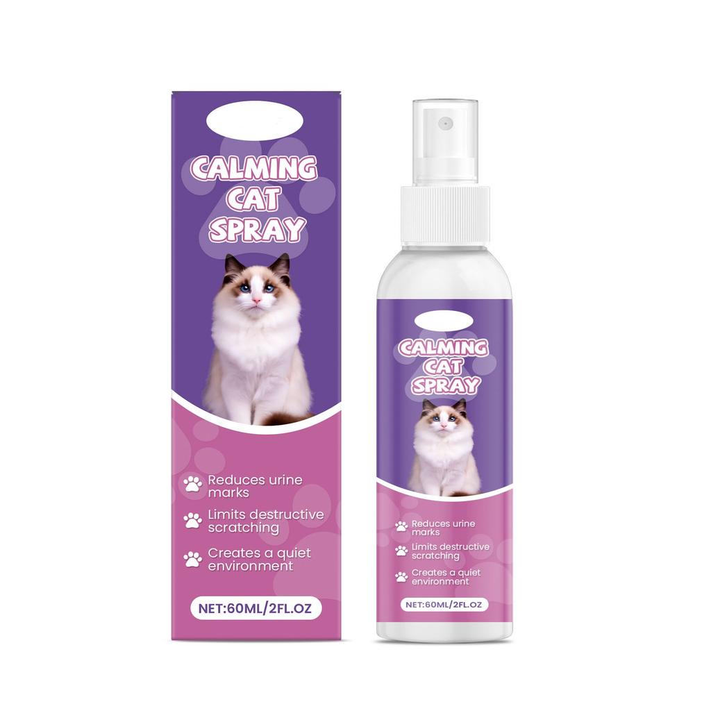 Cat Calming Spray Cat Behavior Guidance Spray Furniture Protections 60ml