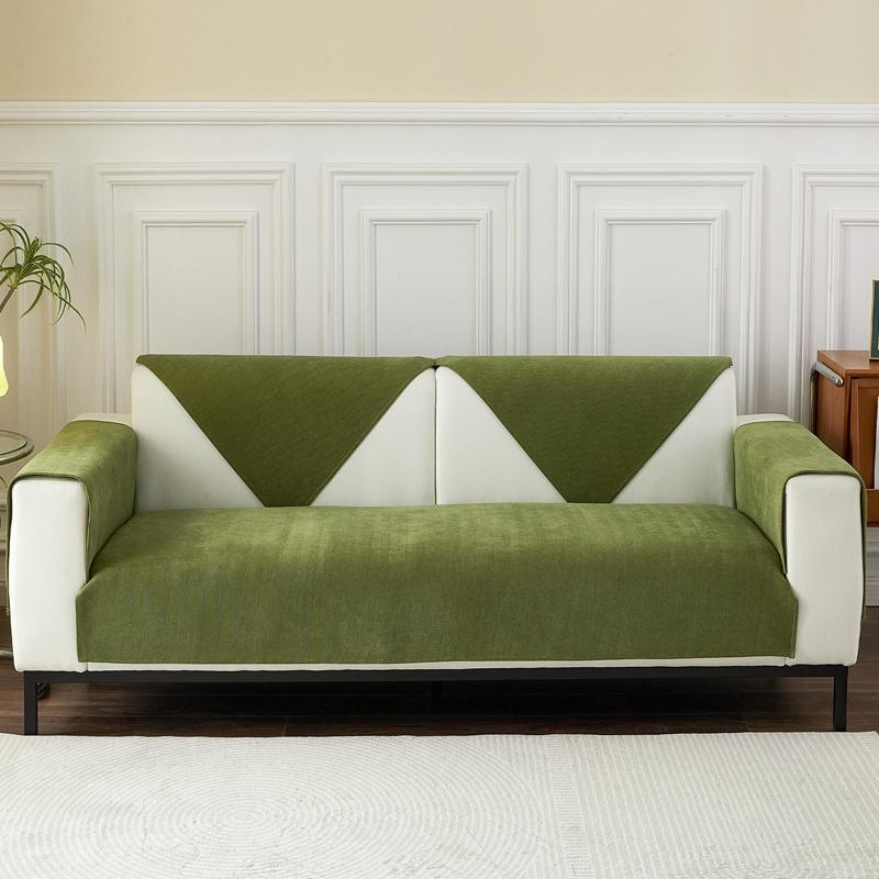 Универсальный чехол для дивана, полотенце, ткань синель, сплошной цвет, подушка для дивана для гостиной, нескользящая подушка для дивана, подлокотник, чехол на спинку