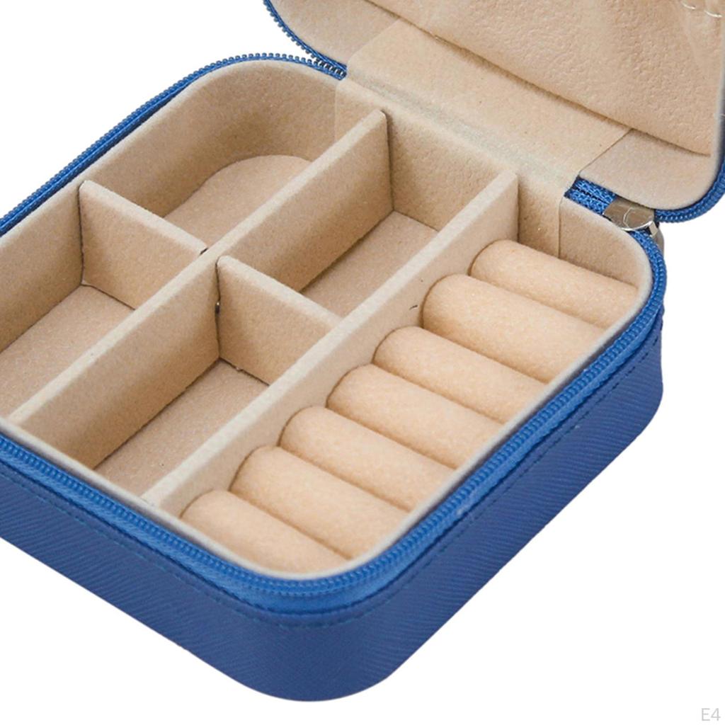 Jewelry Box Organizer Mini Showcase Storage Case for Rings