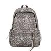 School Bag Japanese Ins Leopard Print College Student School Bag Personalized Versatile Niche Unpopular Fashion Backpack Leisure Travel Backpack