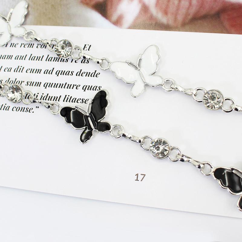 Trendy Butterfly Decoration Metal Chain Belt Adjustable Elegant Slim Thin Body Waist Chain Dress Sweater Pendant Decoration Belt Gift