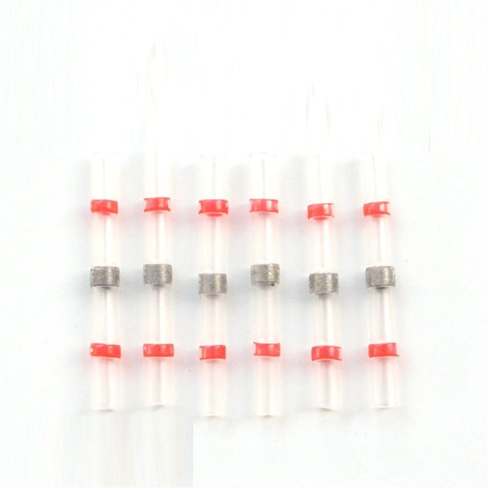 50pc 4 Sizes Solder Sleeve Heat Shrink Butt Wire Splice Tube Terminal Connectors