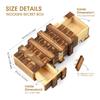 2Pcs Wooden Secret Puzzle Box With Hidden Compartment For Money Jewelry Creative Cash Christmas Gift Ideas For Kids And Adults