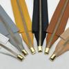 30см ПУ Кожа Молния с Отверстиями Металлическая Молния DIY Замена Молнии Фурнитура Аксессуары для Молнии для Шитья Сумки