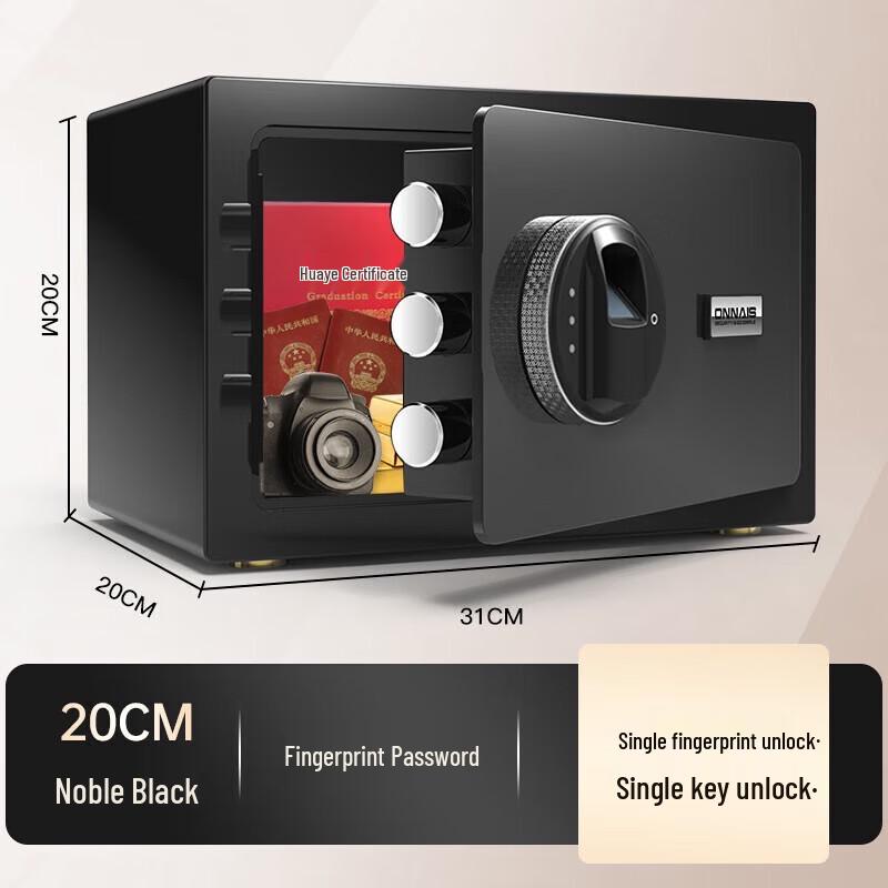 ONNAIS Smart WiFi Fingerprint Wall Safe for Home & Office