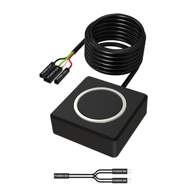 Desktop Start Button Extension Cord For PC Power On/Off Control For Multiple Computer Models