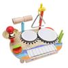 Детский музыкальный инструмент Деревянный многофункциональный барабан Стучащий пианино Ударный инструмент Образовательный
