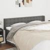 VidaXL Headboard with Ears Dark Grey 203x16x78-88 Cm Fabric3119225