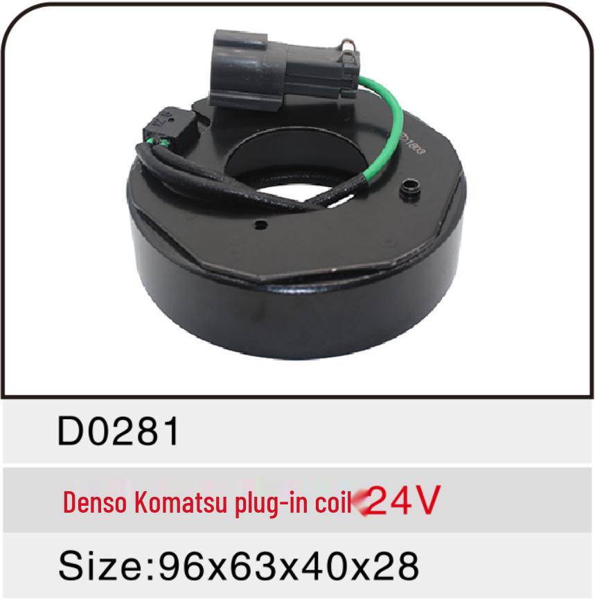 24V Electromagnetic Clutch for Denso Komatsu Auto AC Compressor, Size: 96x62x40x28.