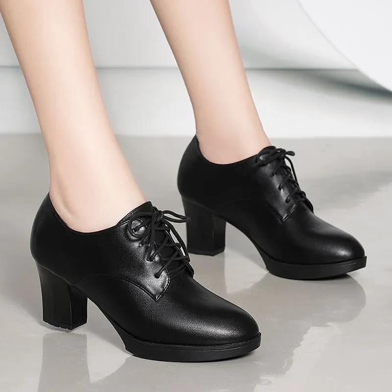 Botas Femininas Women Fashion Sweet Blue Comfort Ankle Boots Lady Classic Autumn & Winter High Heel Black Boots A9205