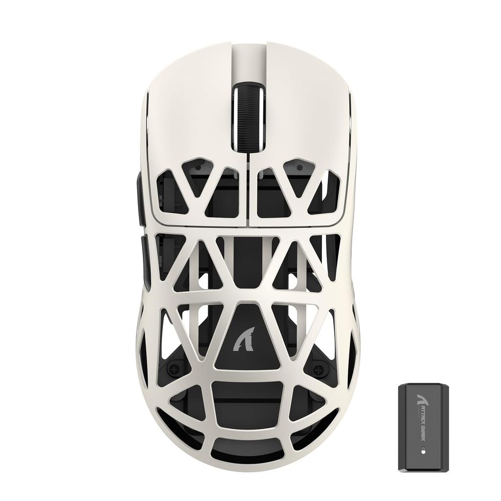 ATTACK SHARK R2 Gaming Mouse Magnesium Alloy Wireless PAW3950 8000hz Wired 42000DPI 45g Ultra Lightweight Optical Micro Switch Coiled Cable Included