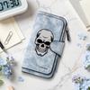 Gothic Skull Pattern Long Wallet Forever Fashion Daily Carry Multi Slot Purse