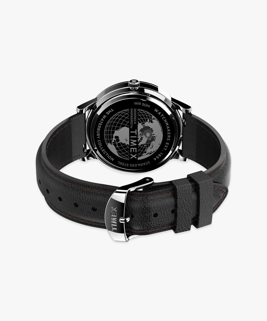 Taimaegseu Waterbury Chronograph Men'S Leather Watch 41Mm
