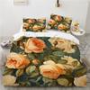3D Flower Printed Duvet Cover King Twin Queen Double Size Kit Floral Pillowcase  New Wholesale Elegant Bedspread