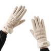 New Autumn and Winter Warm Gloves for Women Fleece and Thickened  Outdoor Cycling Sports Windproof Touch Screen Bear Gloves