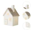 Christmas Village House LED Lighted Ceramic House for Xmas Home Scene Layout