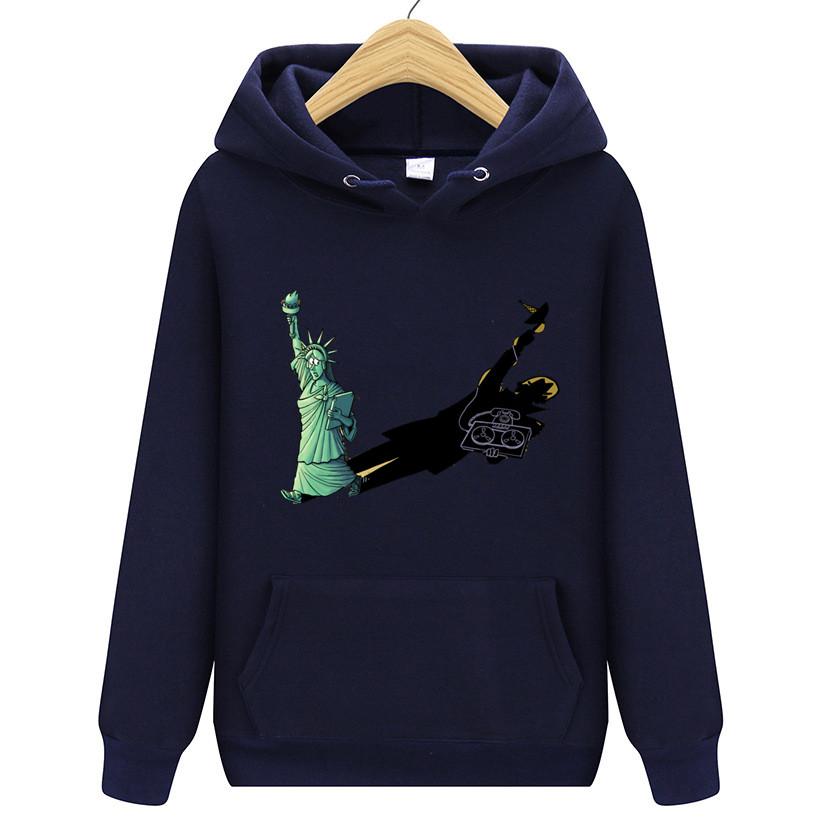 Готическая ретро-толстовка с капюшоном, напечатанная, с начесом, повседневная, для бега, фитнеса, с длинными рукавами