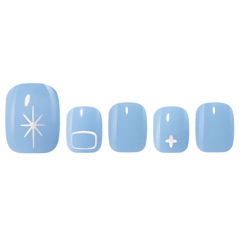 Наклейки для гелевого педикюра Wake Make (Легкая посадка+) 10 видов