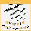 Spooky Halloween Bat Decals Set Of 12 Pvc Bat Stickers For Bar Ktv And Party Decoration