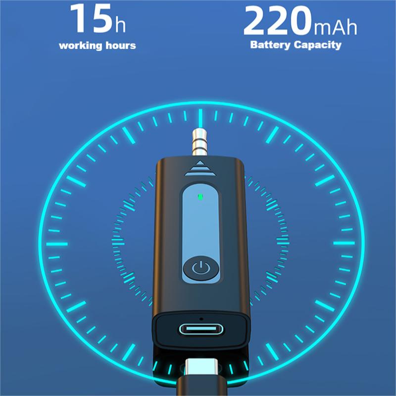 Беспроводной микрофон Vandlion Lavalier Lapel, 3,5 мм, совместимый с динамиком, смартфоном, автомобильной аудиосистемой и камерой