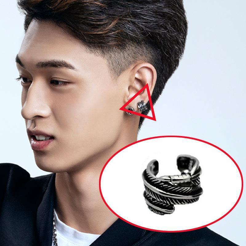 Унисекс Корейские Хип-Хоп Минималистичные Серьги-Кольца и Каффы из Титановой Стали