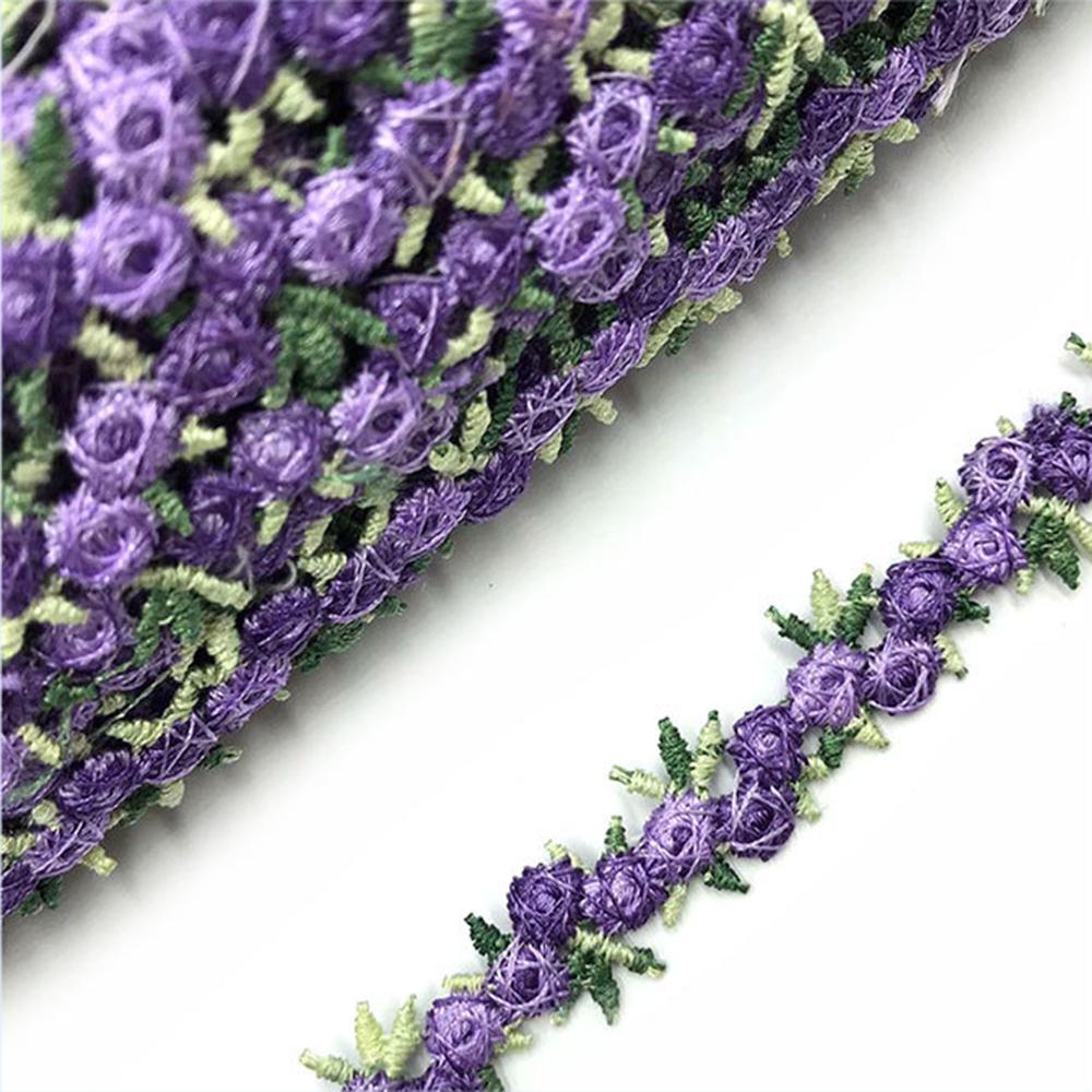 DIY Craft Sewing Wedding Dress Embroidered Ribbons Fabric Trim Flower Lace Trim Water Soluble
