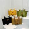 Casual Shoulder Large Capacity Canvas Bag Bag Female Student Class Tote Bag Ins Versatile Fashion Commuter Tote Bag