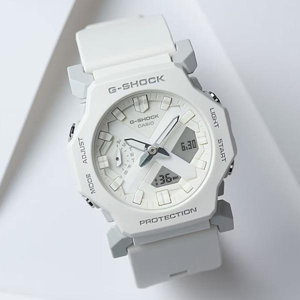 Casio G-SHOCK GA-2300-7AJF [G-SHOCK Minimal Design] Round Watch White Resin Digital Analog