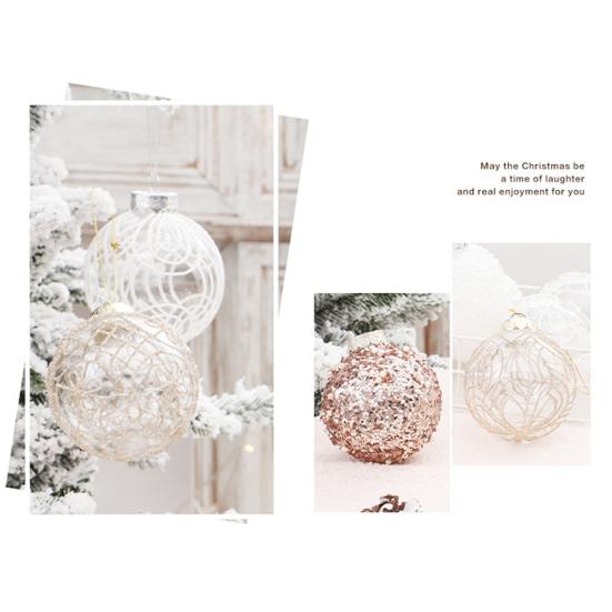 6 шт. небьющиеся рождественские шары украшения елочные подвесные шары уникальные праздничные украшения