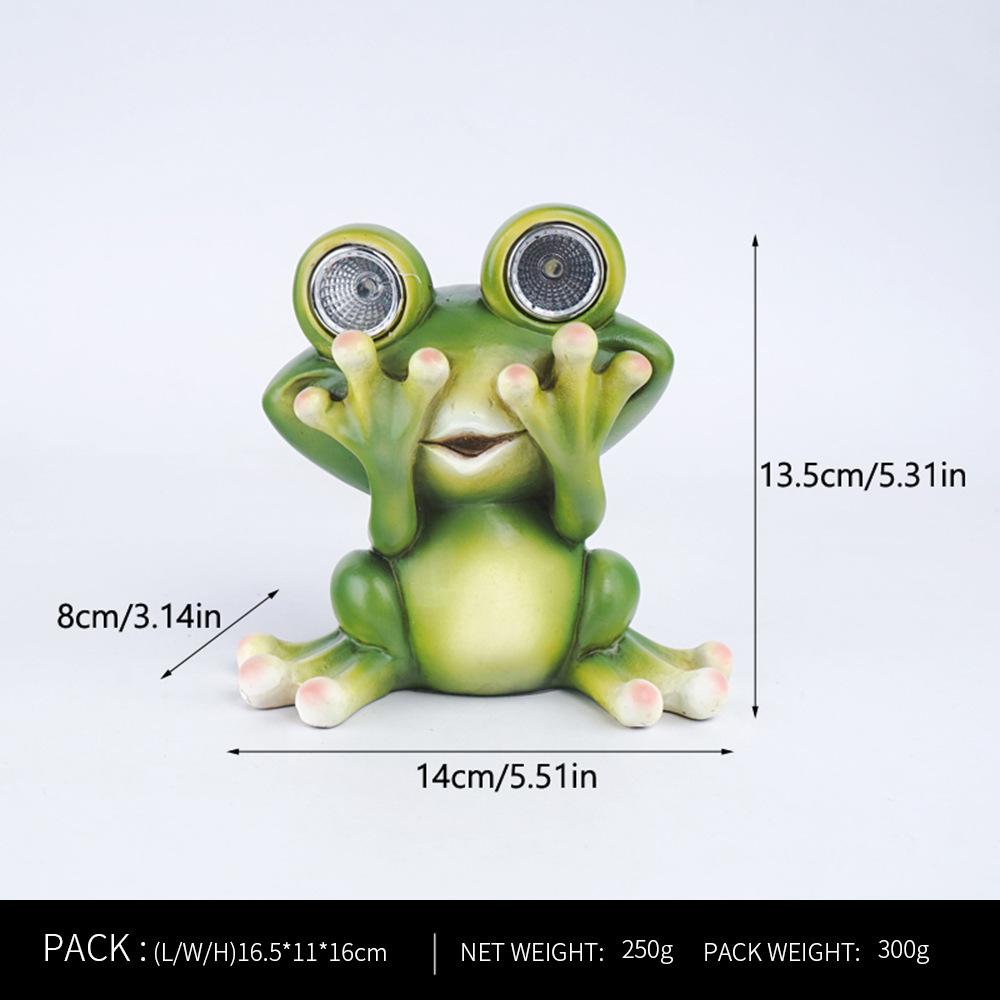 Лягушка Орнамент Солнечный Свет Домашний Декор Аксессуары Кавайные Фигурки Из Смолы Настольные Украшения Гостиная Украшения Детская Комната