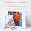 Книжная полка Nordic Iron Desktop Storage Rack Журнал Газетный стол Полка для документов Треугольная полка Креативная стойка для хранения вещей Простая