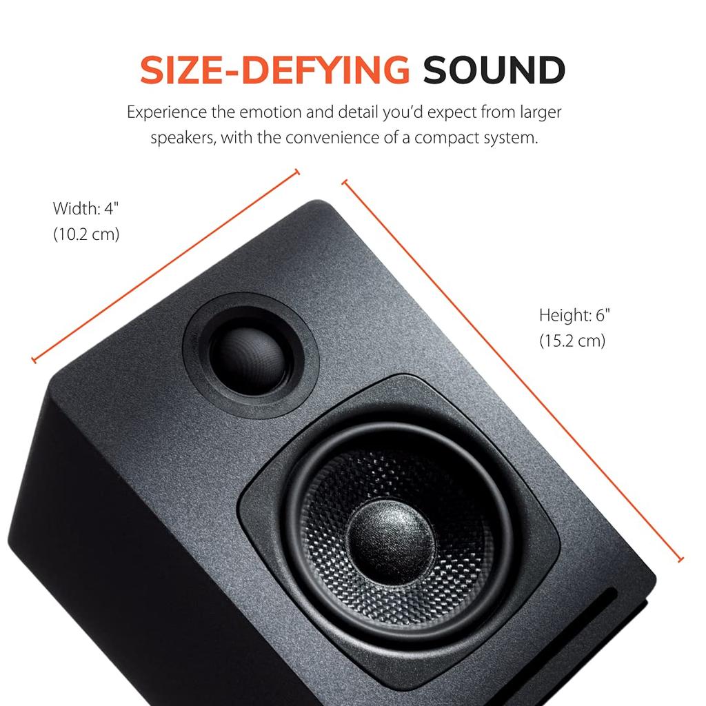A1 Wireless Powered Speaker L Bluetooth aptX 16bit DAC Amplifier L AUX Subwoofer Connection []Audioengine Compatible, Built-in Wired/wireless