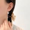 Exquisite Butterfly Flower Tassel Earrings for Women's Elegant Temperament and Slim Long Ear Hooks