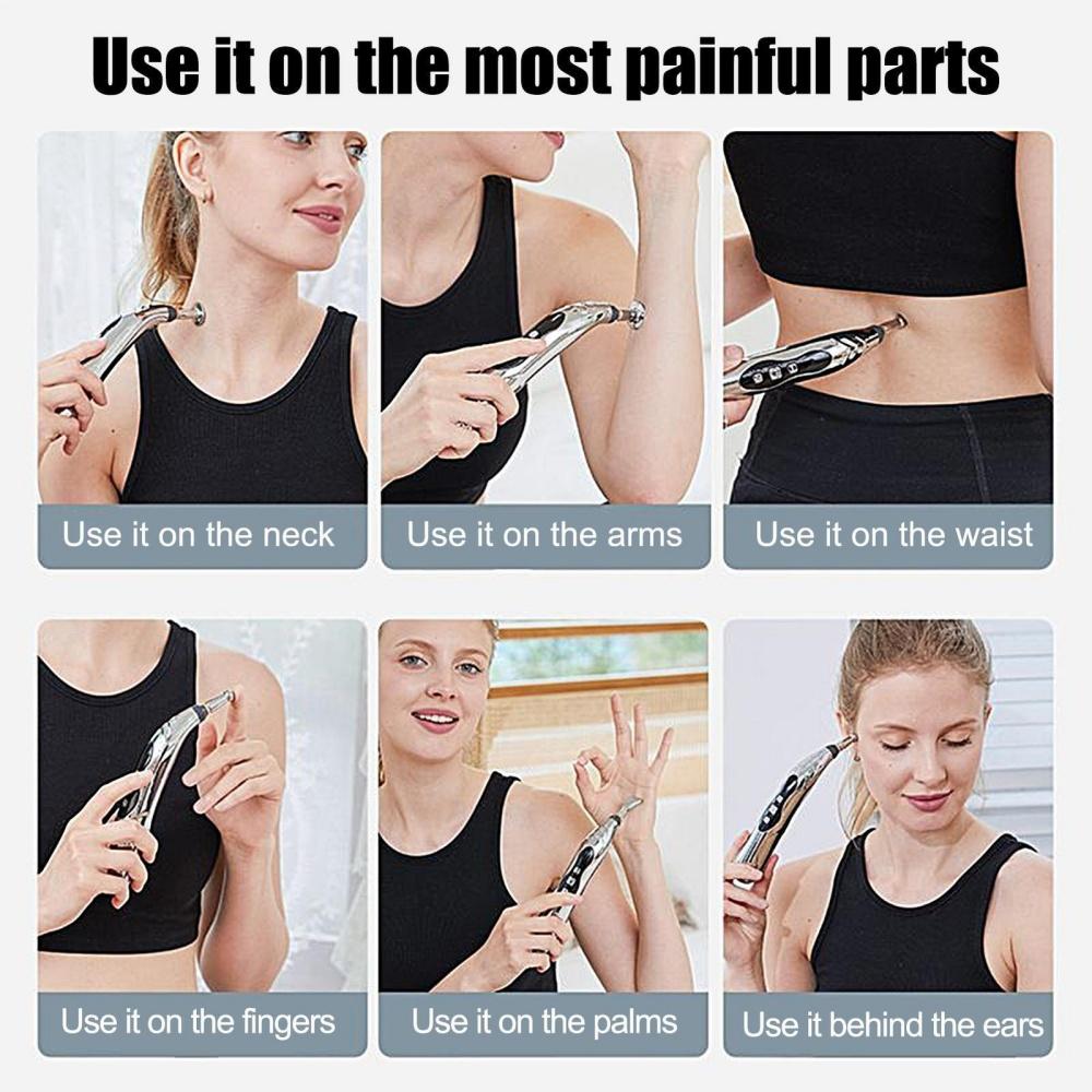 Электронная акупунктурная ручка Меридиан Энергия Исцеление Массаж Облегчение боли