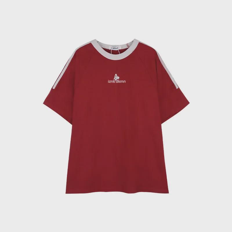 Унисекс футболка с коротким рукавом в ретро-полоску - Свободный крой, круглый вырез, повседневный стиль для весны/лета.