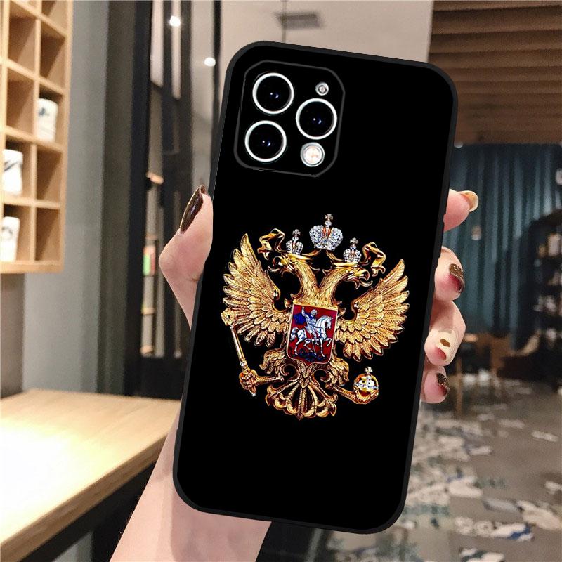 Чехол для телефона с флагом России для iphone 15 14 Pro Max 13 12 11 Pro Max XSMax XR 12 13 mini 14 Plus