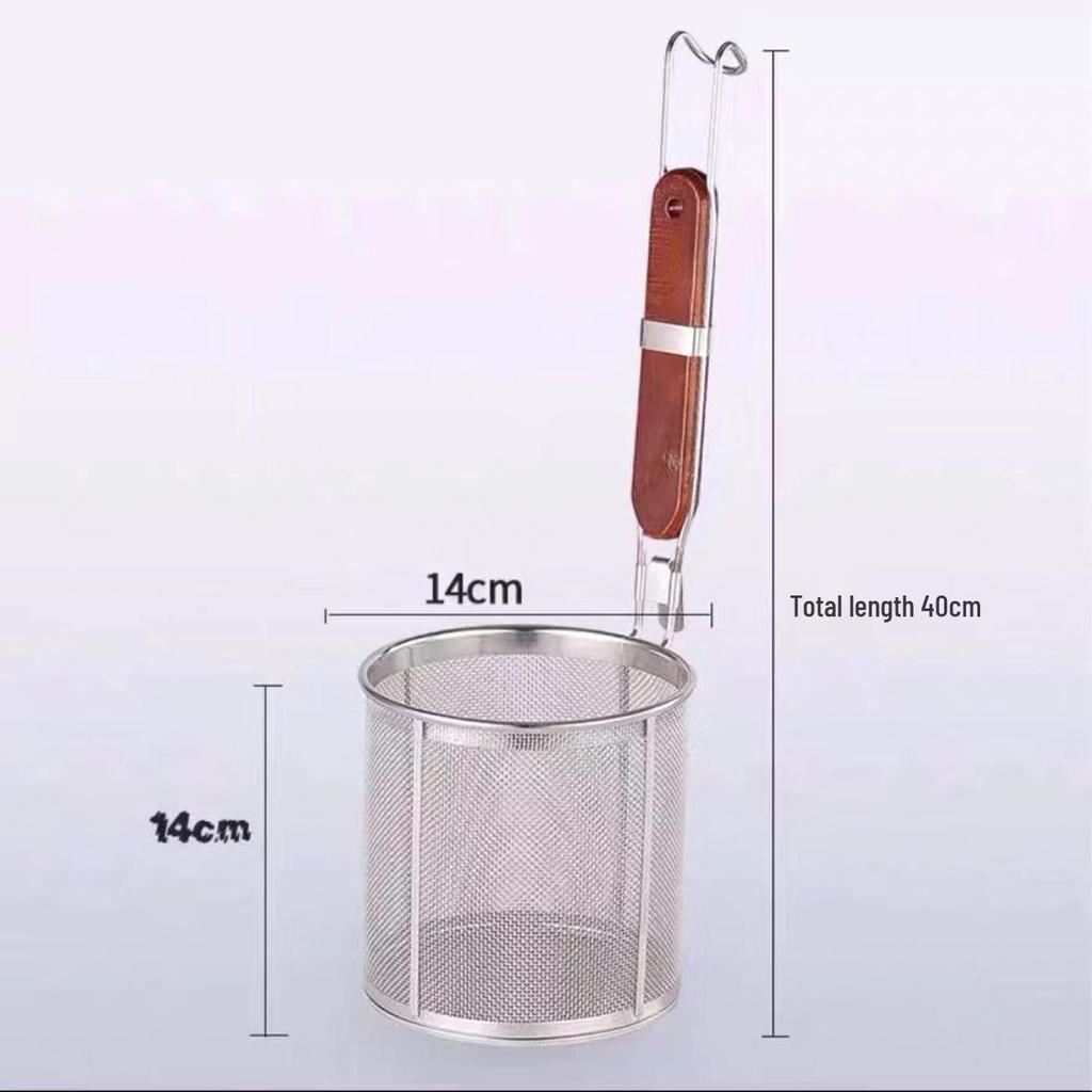 304 Stainless Steel Noodle and Soup Skimmer, Vegetable Strainer, Hot Pot Skimmer, Fine Mesh Strainer.