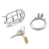 FRRK 7.5cm Man Chastity Cage  Lock Penis in Cage with Keyholder  Male Chastity Device 304 Stainless Steel Chastity Cage for Men
