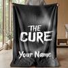 The Cure Custom Flannel Throw Blanket Print Your Name Text Soft Warm Blanket Holiday Present