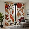 2 шт. HD вышивка в китайском стиле Декоративная штора с кленовым листом Красная завязка штора с цифровой печатью Декор в стиле домашнего декорати