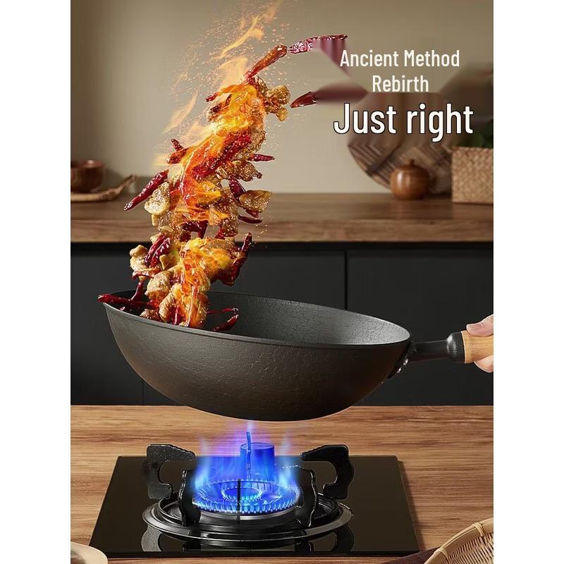 COOKER KING Чугунный вок ручной литья без покрытия