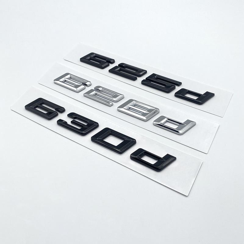New Numbers Letters 620d 625d 628d 630d 635d 640d 645d 650d ABS Emblem for BMW 6 Series Car Trunk E63 E64 F06 F12 Logo Sticker
