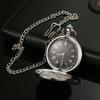 Модные 37 см цепочка из гладкой стали кварцевые карманные часы винтажный римский кулон с цифровым циферблатом