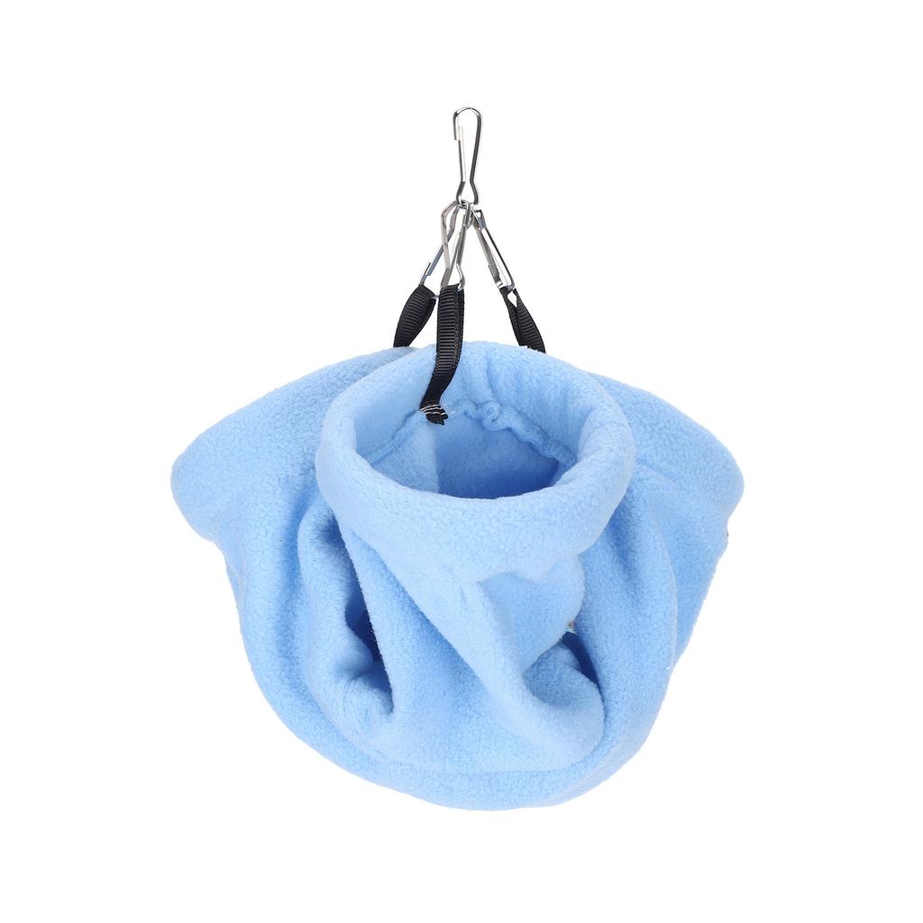 Hamster Bed Hanging Tunnel Hammock Warm Sleeping House for Rat Hamster Small AnimnalsBlue