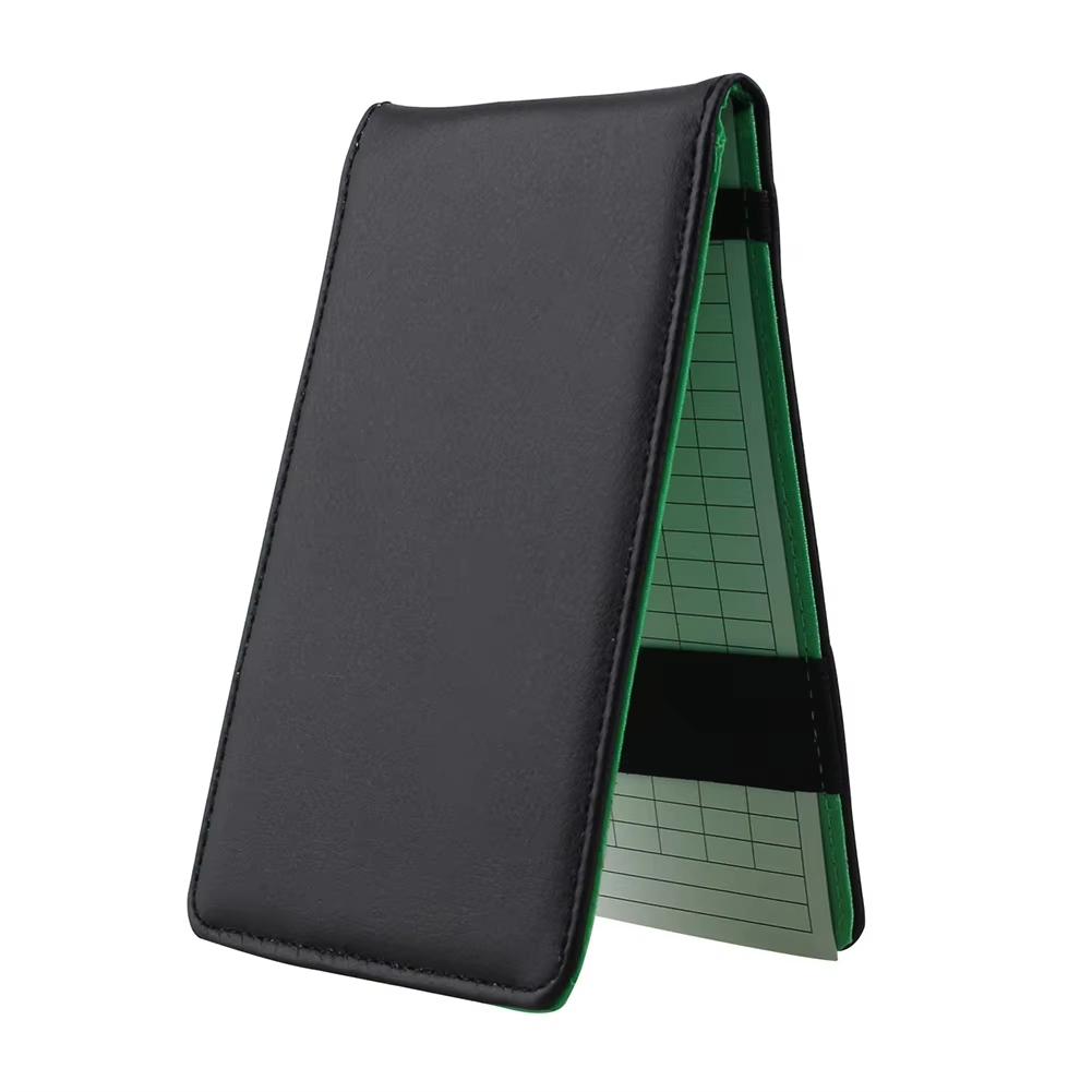 Книга для записи результатов гольфа, кожаная книга для записи результатов, портативный держатель для карточек гольфа для гольфа