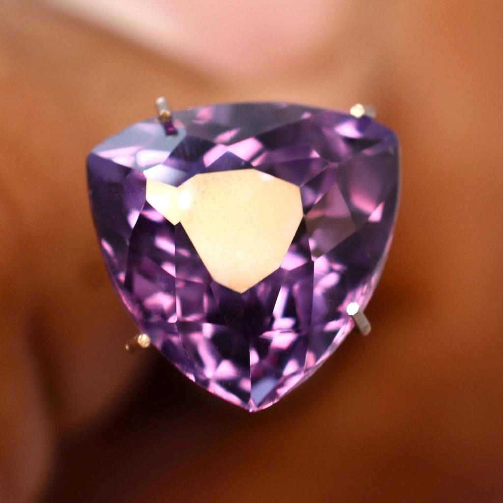 Trillion Natural Color Change Alexandrite 9.54 Ct Fabulous Loose Gemstone