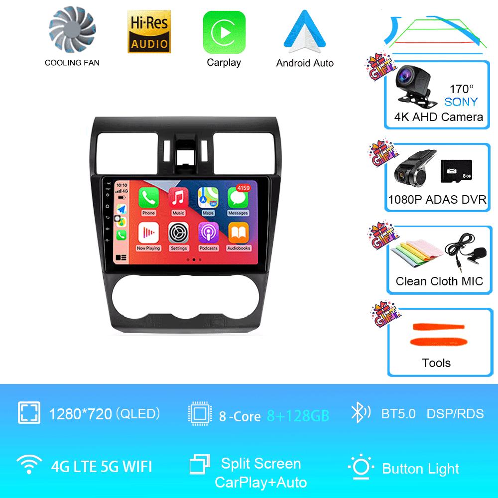 Автомагнитола Android 14 Стерео Для Subaru Forester XV WRX 2012- 2015 Для Impreza Мультимедийный Видеоплеер Навигация GPS Головное Устройство