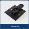 Type-D USB Wall Socket Mount: Dual Port Solderless Pass-through Adapter