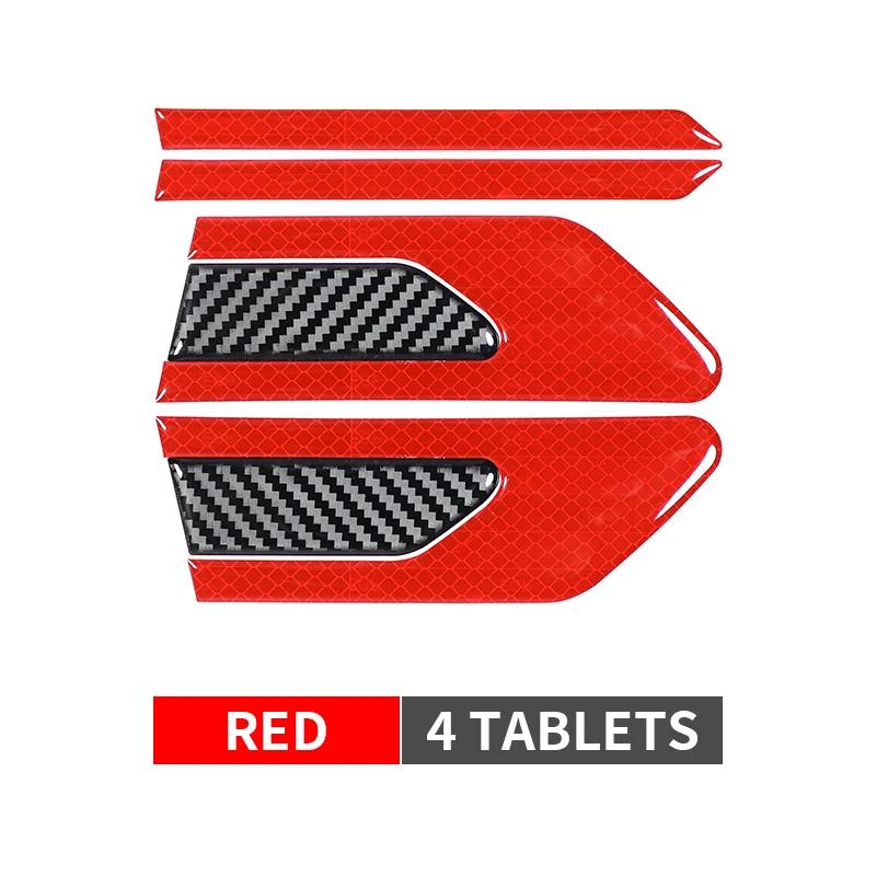 2 шт./компл. светоотражающая лента для безопасности грузовика, защитная лента для двери автомобиля, полосы для предотвращения столкновений, безопасные наклейки на отражатель